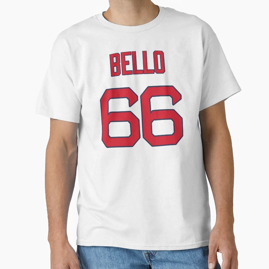 Brayan Bello 66 Red Sox T-Shirt - Minimalist Print for Adults - T-Shirt, Sweatshirt, Hoodie