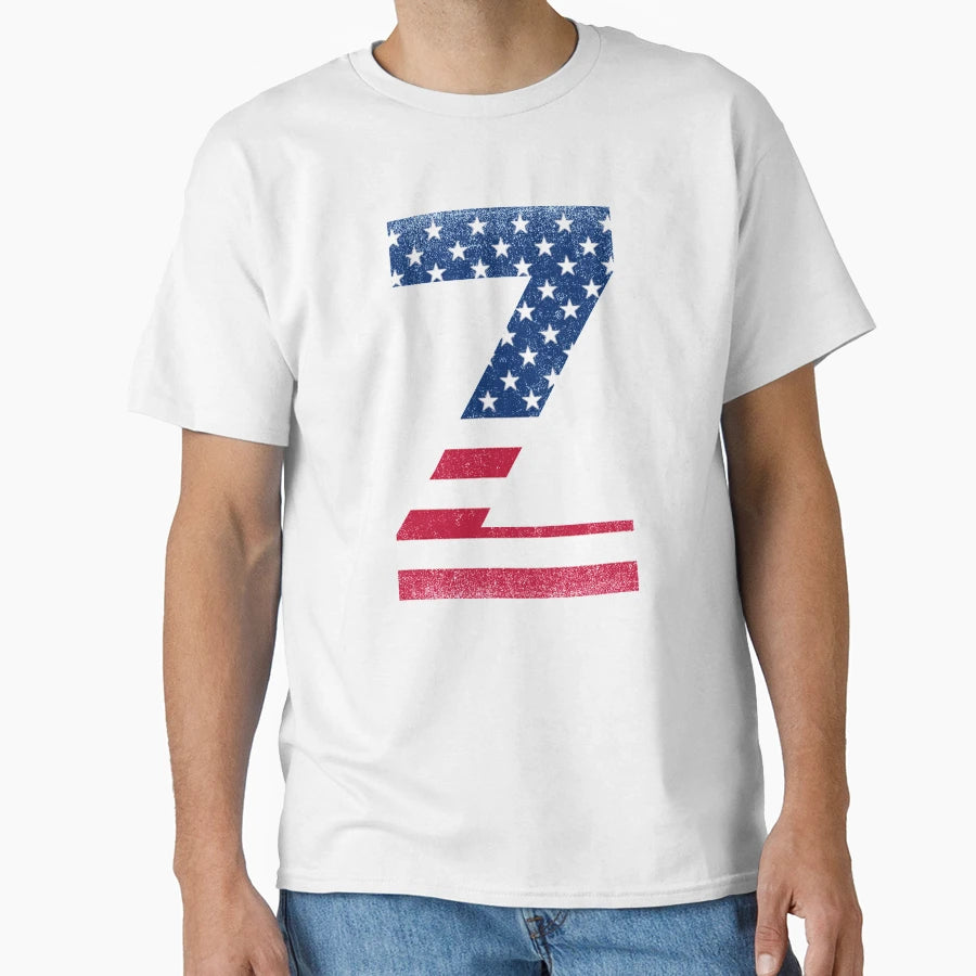 Letter Z Capital Alphabet American Flag Z T-Shirt - Novelty Apparel Unisex - T-Shirt, Sweatshirt, Hoodie