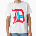 Letter D Old English T-Shirt - Custom Art Print Men Women - T-Shirt, Sweatshirt, Hoodie