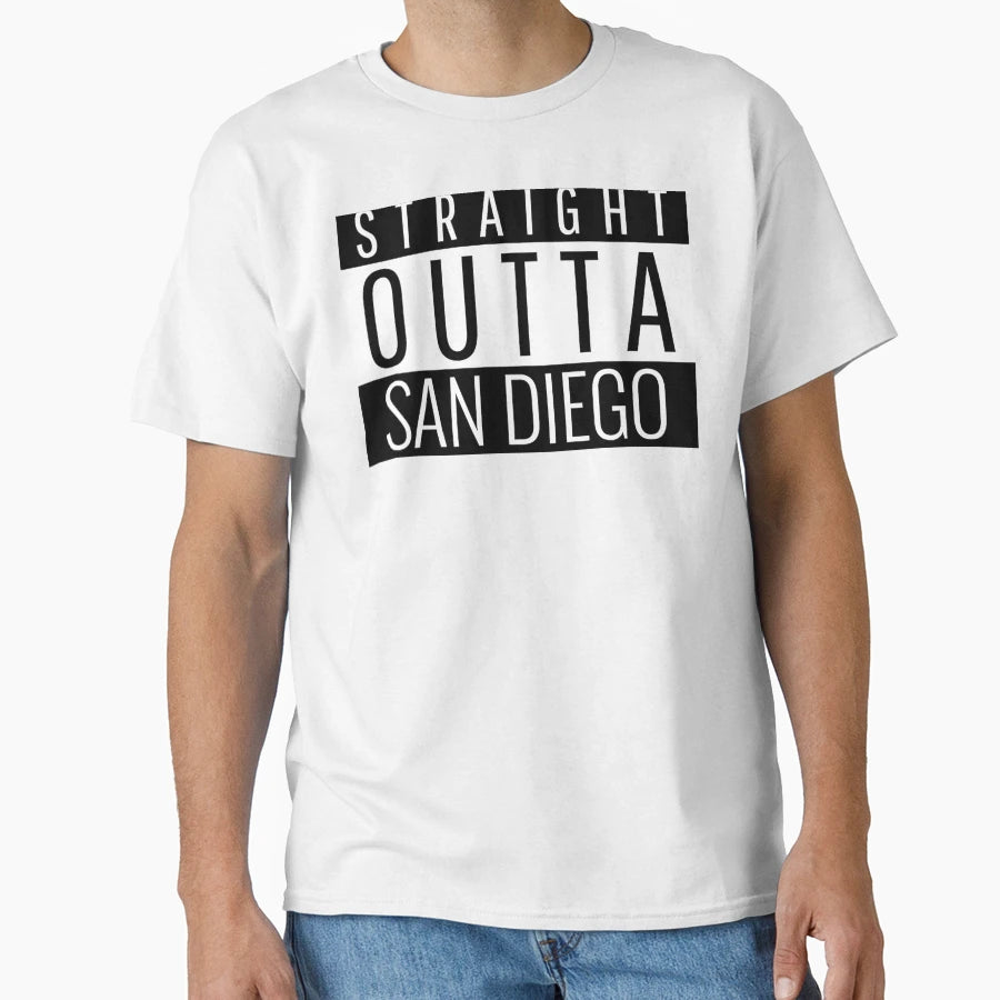 Straight Outta San Diego T-Shirt - Custom Art Print Men Women - T-Shirt, Sweatshirt, Hoodie