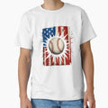 Patriotic Baseball 4Th July Usa T-Shirt - Aesthetic Graphic Unisex - T-Shirt, Sweatshirt, Hoodie