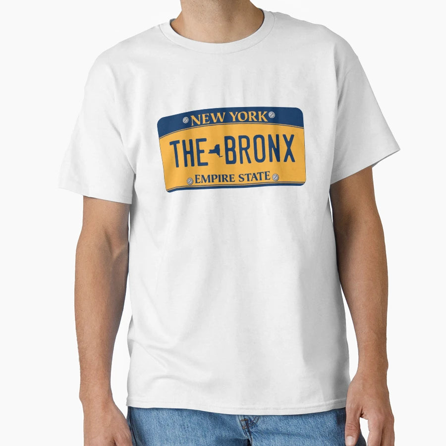 Bronx New York License Plate T-Shirt - Trendy Graphic Men Women - T-Shirt, Sweatshirt, Hoodie