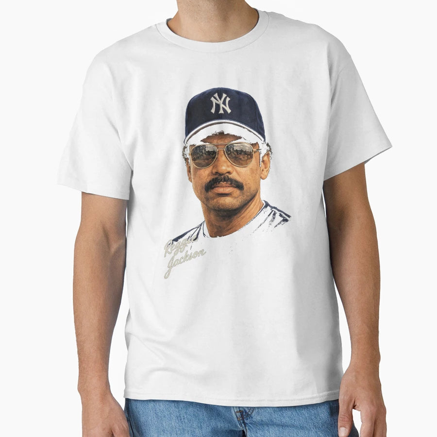 Reggie Jackson Baseball Art T-Shirt - Unique Graphic for Adults - T-Shirt, Sweatshirt, Hoodie