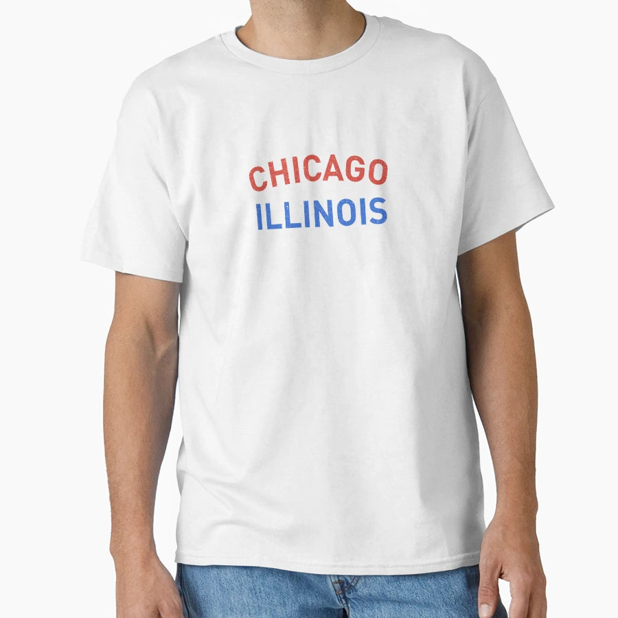 Chicago Illinois T-Shirt - Fun Novelty Design Unisex - T-Shirt, Sweatshirt, Hoodie