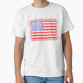 Baseball American Flag T-Shirt - Novelty Apparel Unisex - T-Shirt, Sweatshirt, Hoodie