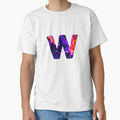 Letter W Monogram Typography Collage Abc T-Shirt - Graphic Print Unisex - T-Shirt, Sweatshirt, Hoodie