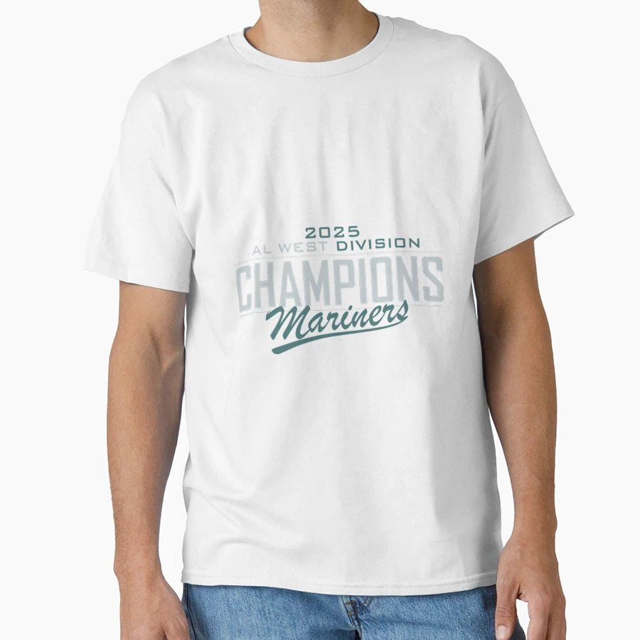 Al West Champs 2025 Mariners T-Shirt - Custom Art Print for Adults - T-Shirt, Sweatshirt, Hoodie