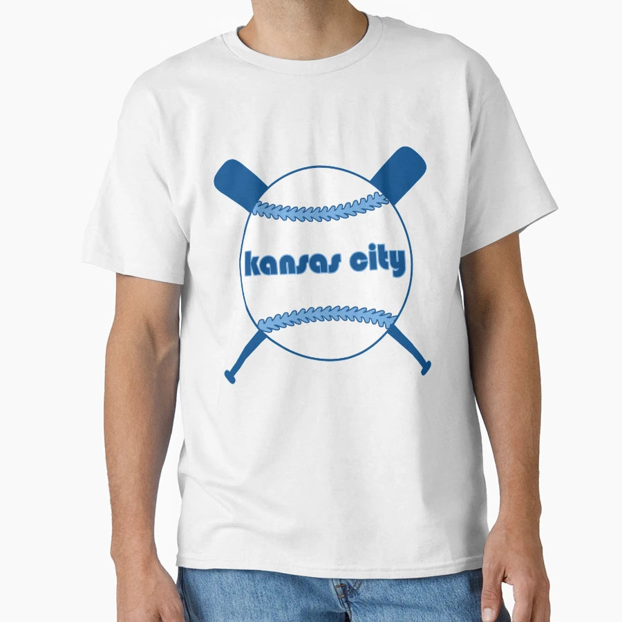 Kansas City Throwback Baseball T-Shirt - Custom Art Print for Adults - T-Shirt, Sweatshirt, Hoodie