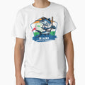 Usa American Baseball Miami Baseball T-Shirt - Casual Everyday Wear Unisex - T-Shirt, Sweatshirt, Hoodie