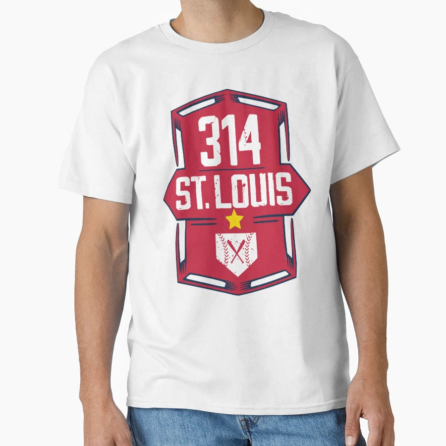St Louis Badge 314 T-Shirt - Custom Art Print Men Women - T-Shirt, Sweatshirt, Hoodie