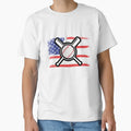 American Flag Baseball And Bats T-Shirt - Streetwear Style Men Women - T-Shirt, Sweatshirt, Hoodie