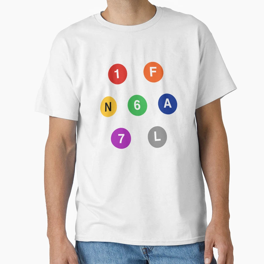 New York City Mta Subway Lines T-Shirt - Custom Art Print Men Women - T-Shirt, Sweatshirt, Hoodie