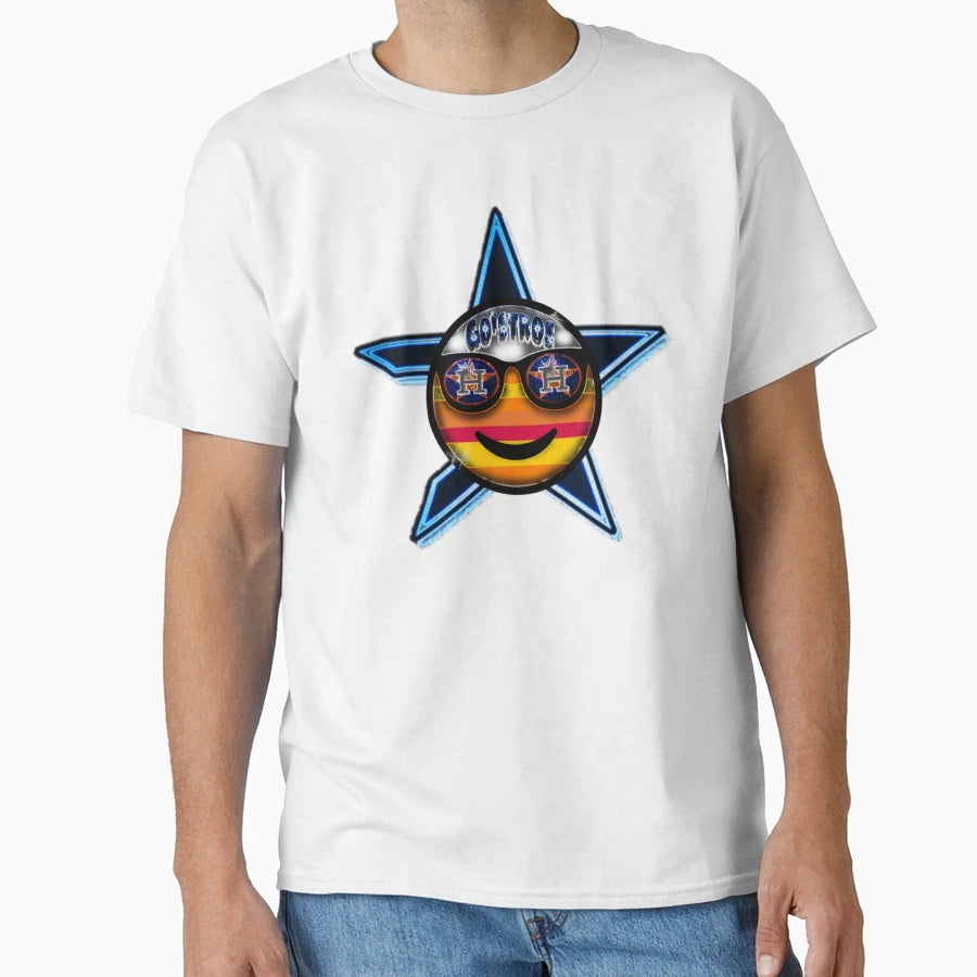 Stros Emoji Star T-Shirt - Unique Graphic Men Women - T-Shirt, Sweatshirt, Hoodie