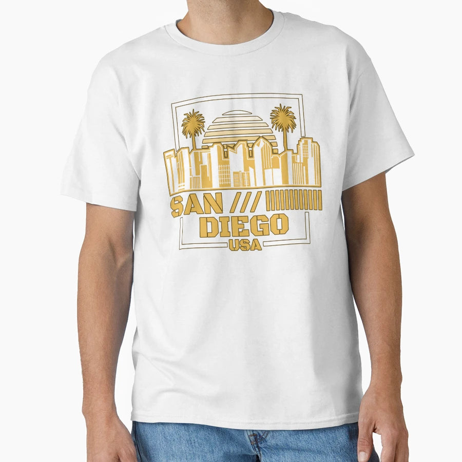 City San Diego California Usa T-Shirt - Graphic Print Men Women - T-Shirt, Sweatshirt, Hoodie