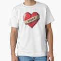 Diego Lovely Red Heart Ribbon T-Shirt - Fun Novelty Design for Adults - T-Shirt, Sweatshirt, Hoodie