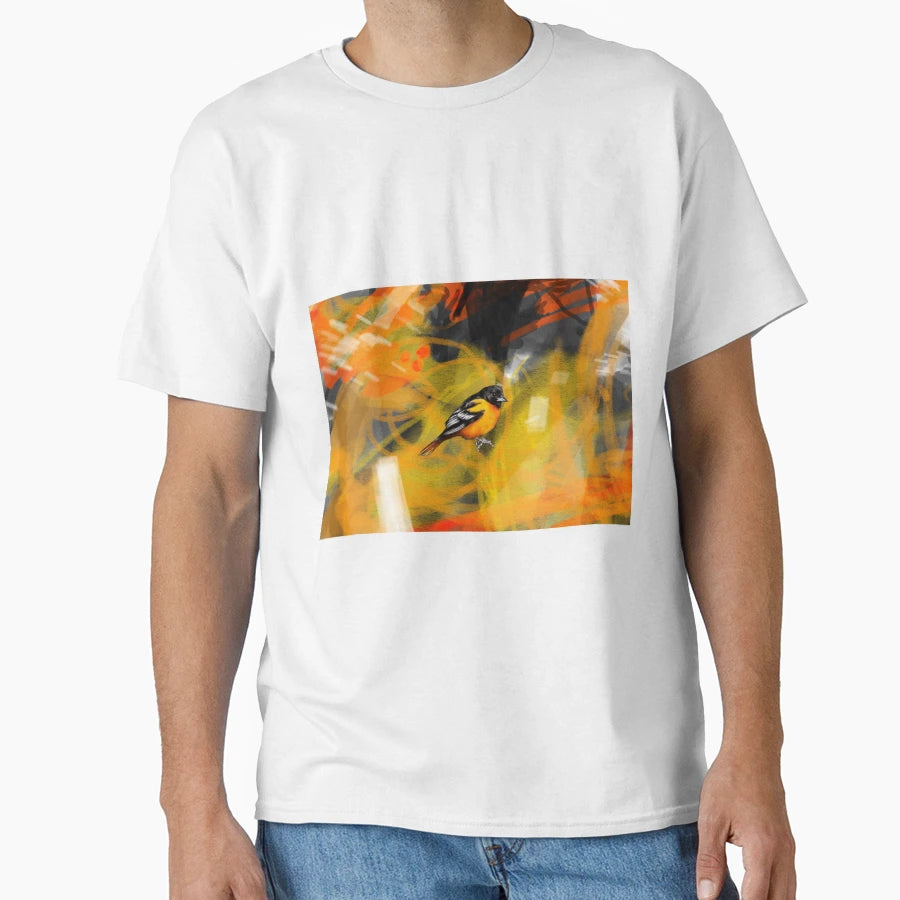 Birds And Bao Baltimore Oriole T-Shirt - Minimalist Print Unisex - T-Shirt, Sweatshirt, Hoodie
