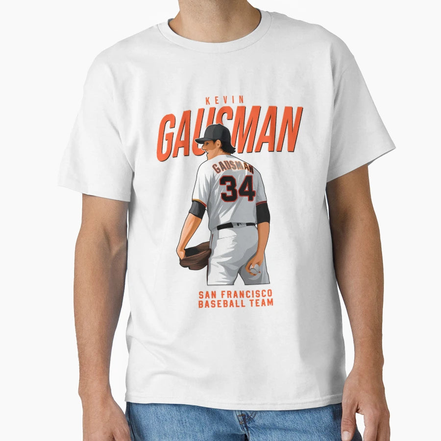 Kevin Gausman 34 San Francisco Baseball T-Shirt - Unique Graphic Unisex - T-Shirt, Sweatshirt, Hoodie