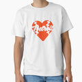 I Love Detroit Baseball Heart Script T-Shirt - Custom Art Print Men Women - T-Shirt, Sweatshirt, Hoodie