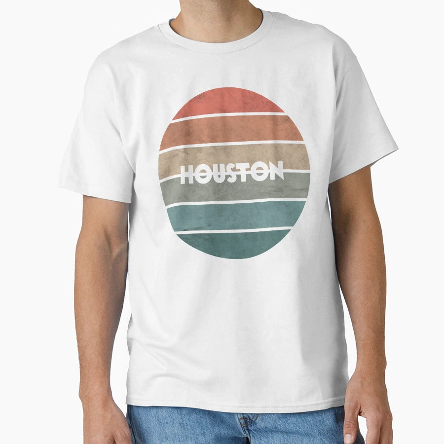 Sunset Houston T-Shirt - Casual Everyday Wear Men Women - T-Shirt, Sweatshirt, Hoodie