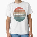 Sunset Houston T-Shirt - Casual Everyday Wear Men Women - T-Shirt, Sweatshirt, Hoodie