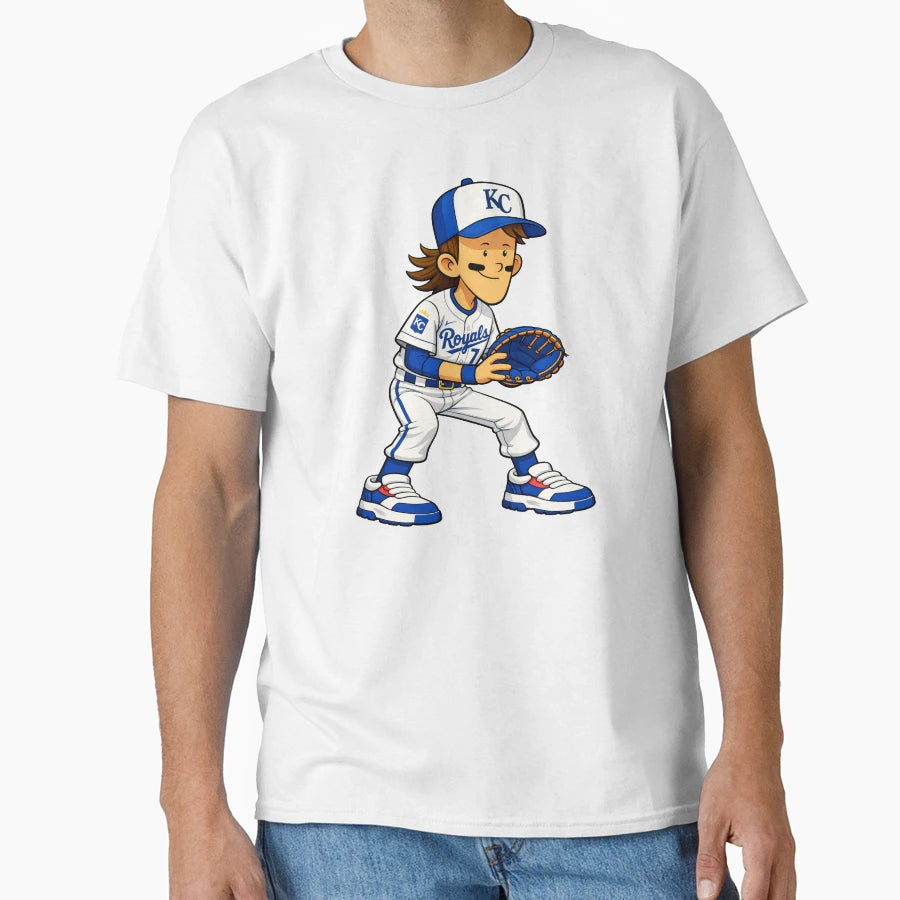 Bobby Witt Jr Cartoon Art T-Shirt - Novelty Apparel Men Women - T-Shirt, Sweatshirt, Hoodie