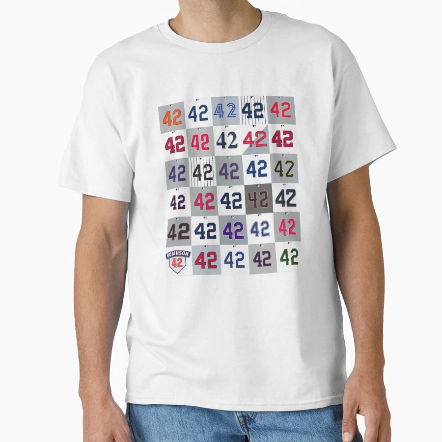 Jackie Robinson Retired 42 T-Shirt - Aesthetic Graphic for Adults - T-Shirt, Sweatshirt, Hoodie