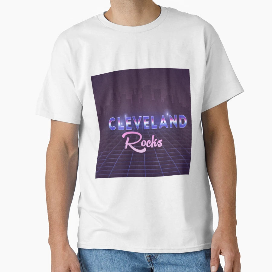 80S Cleveland Rocks T-Shirt - Streetwear Style Unisex - T-Shirt, Sweatshirt, Hoodie