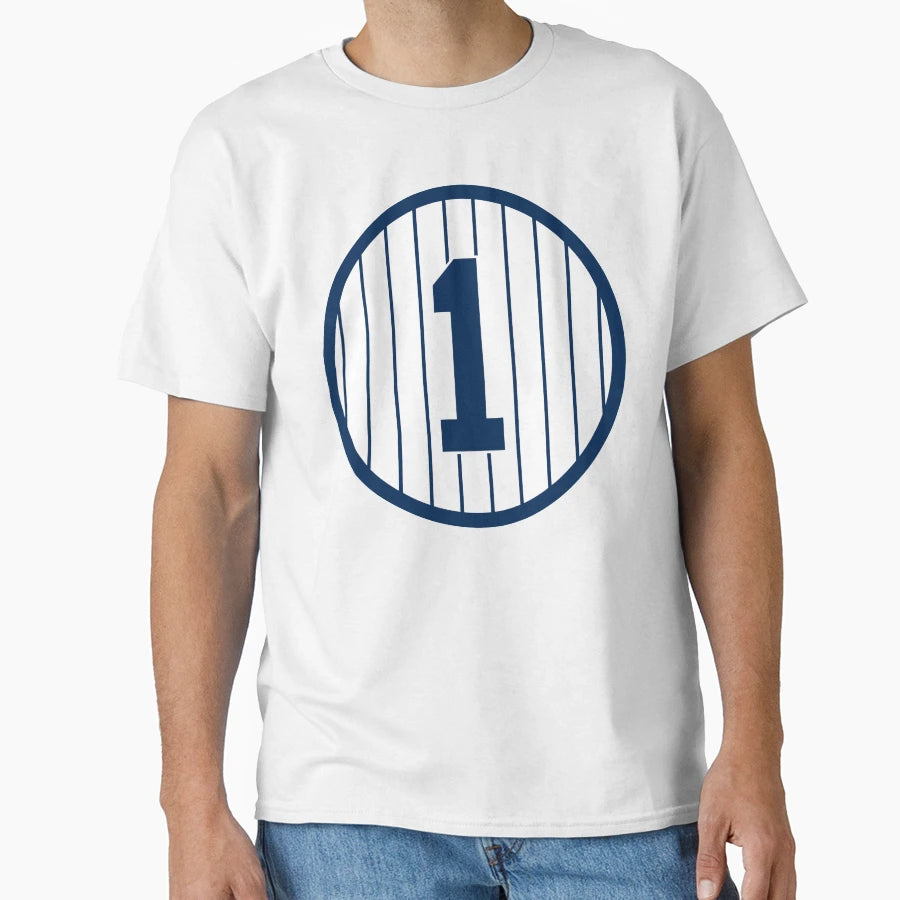 Billy Martin 1 Jersey Number T-Shirt - Novelty Apparel for Adults - T-Shirt, Sweatshirt, Hoodie