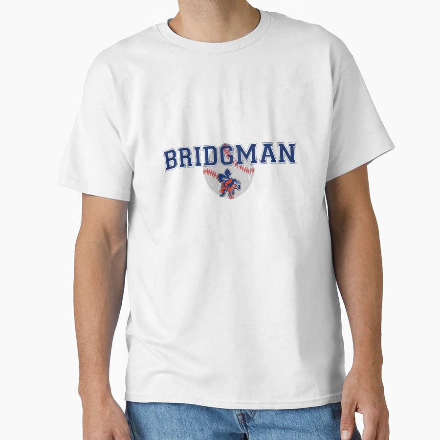 Blue Bridgman Bees Baseball T-Shirt - Fun Novelty Design for Adults - T-Shirt, Sweatshirt, Hoodie
