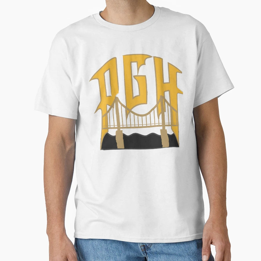 Pgh City Connect T-Shirt - Minimalist Print for Adults - T-Shirt, Sweatshirt, Hoodie