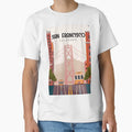 San Francisco Bridge Golden Gate T-Shirt - Minimalist Print for Adults - T-Shirt, Sweatshirt, Hoodie