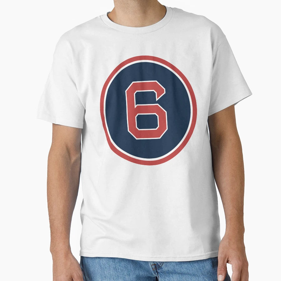 Johnny Pesky 6 Jersey Number T-Shirt - Minimalist Print Unisex - T-Shirt, Sweatshirt, Hoodie