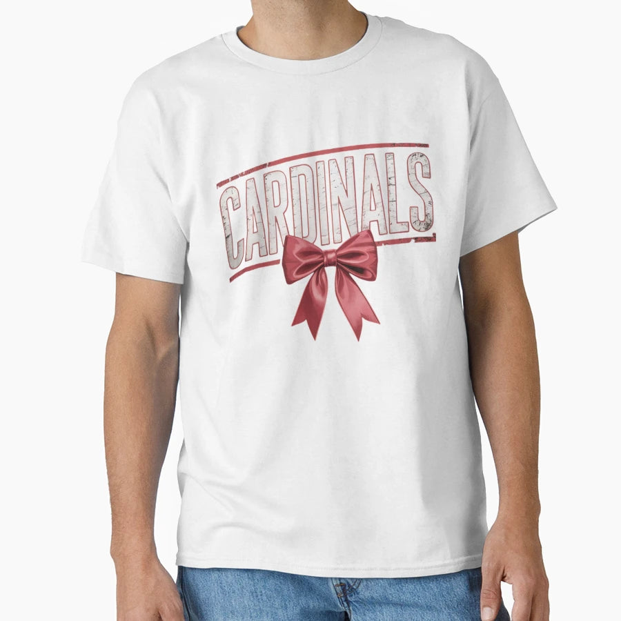 Cardinals Floral Toile Red Coquette T-Shirt - Streetwear Style Men Women - T-Shirt, Sweatshirt, Hoodie
