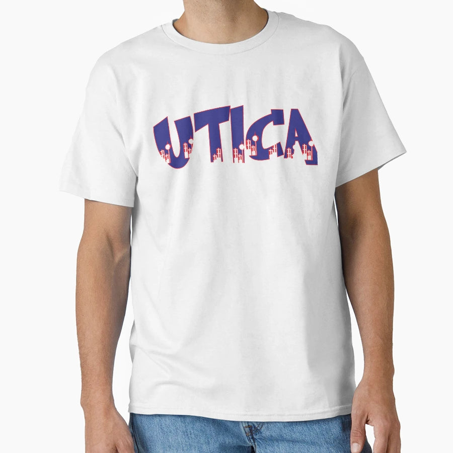 Utica Hat T-Shirt - Fun Novelty Design Men Women - T-Shirt, Sweatshirt, Hoodie