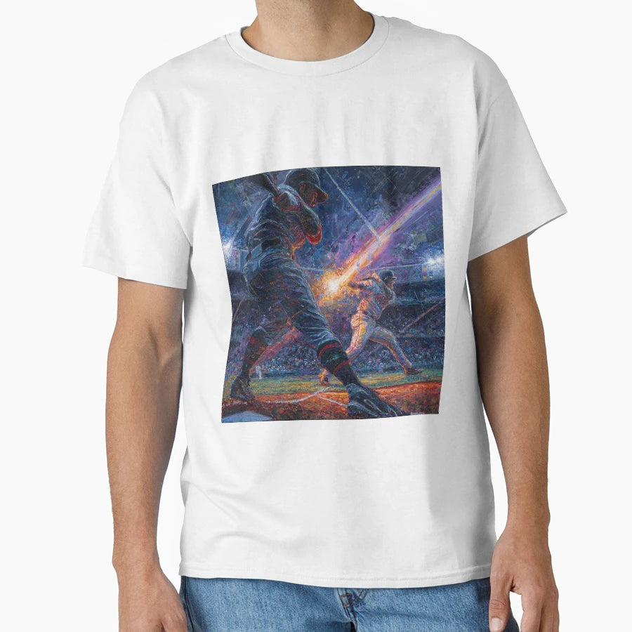 Home Run Baseball Art Collection T-Shirt - Aesthetic Graphic Men Women - T-Shirt, Sweatshirt, Hoodie