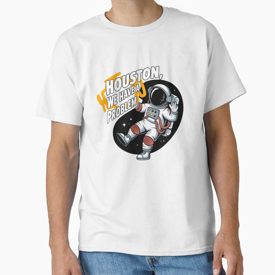 Houston We Have Problem Check Engine T-Shirt - Minimalist Print Unisex - T-Shirt, Sweatshirt, Hoodie