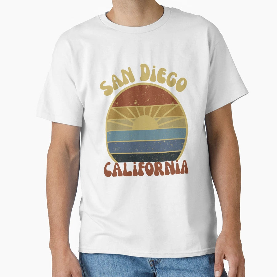 San Diego California Sunset T-Shirt - Casual Everyday Wear Men Women - T-Shirt, Sweatshirt, Hoodie