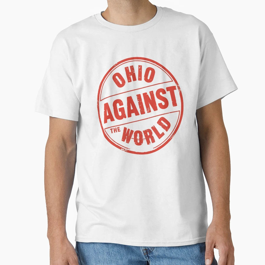 Ohio Against World Gritty Stamp T-Shirt - Casual Everyday Wear for Adults - T-Shirt, Sweatshirt, Hoodie