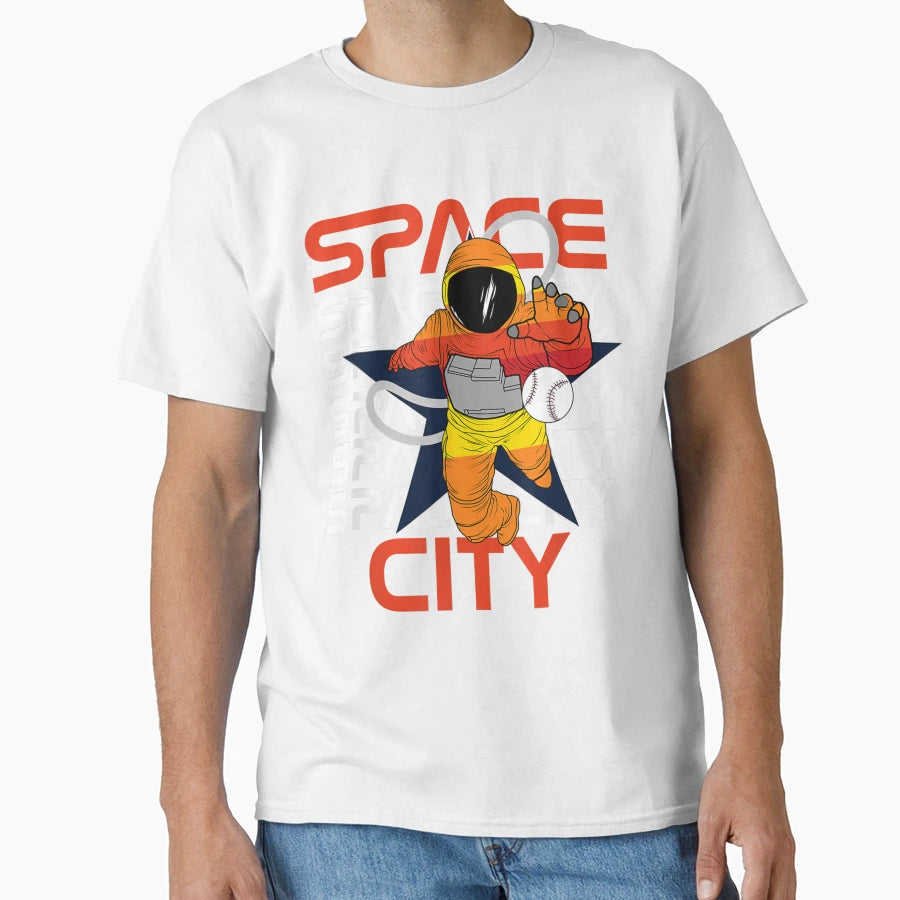 Space City Baseball T-Shirt - Fun Novelty Design for Adults - T-Shirt, Sweatshirt, Hoodie
