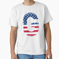 Letter G Capital Alphabet American Flag G T-Shirt - Graphic Print Unisex - T-Shirt, Sweatshirt, Hoodie