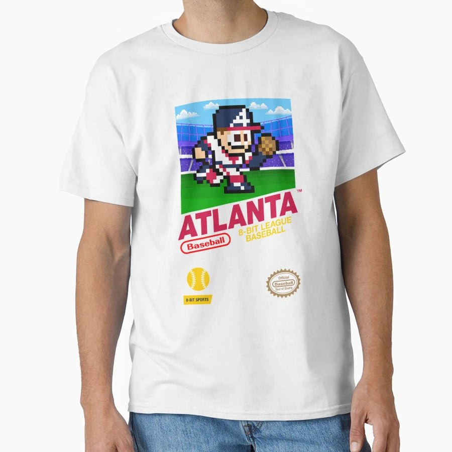 Atlanta 8 Bit Videogame Cart T-Shirt - Streetwear Style Men Women - T-Shirt, Sweatshirt, Hoodie