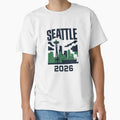 Seattle 2026 Space Needle Stadium T-Shirt - Casual Everyday Wear Men Women - T-Shirt, Sweatshirt, Hoodie