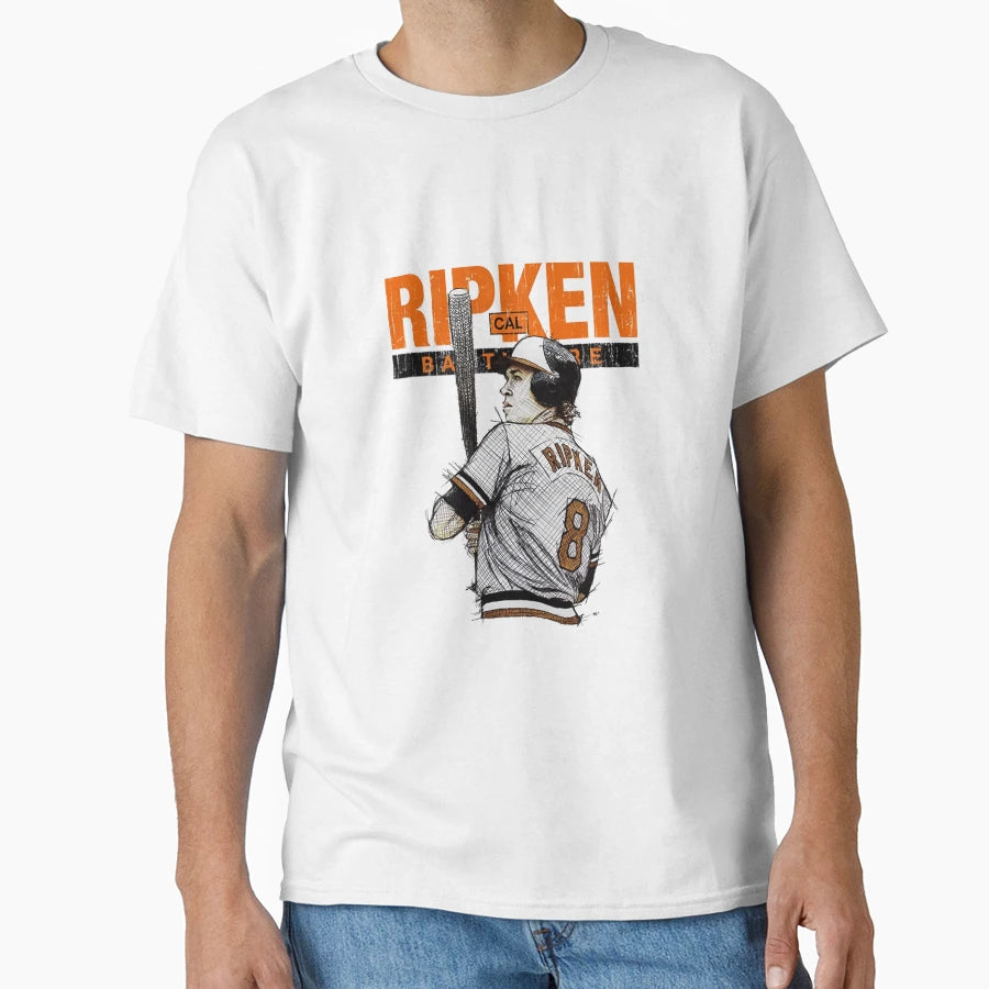 Cal Ripken Jr Batters Box Baltimore T-Shirt - Graphic Print Unisex - T-Shirt, Sweatshirt, Hoodie