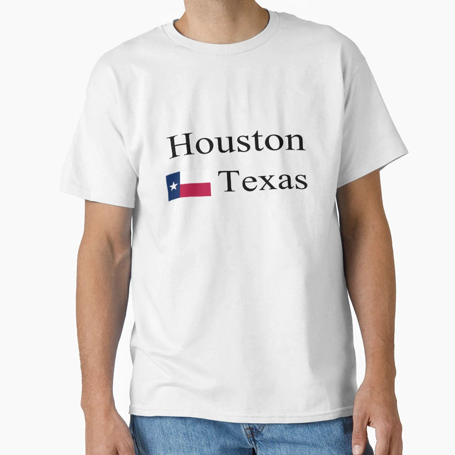 Houston Texas Stylish Prints T-Shirt - Fun Novelty Design Unisex - T-Shirt, Sweatshirt, Hoodie