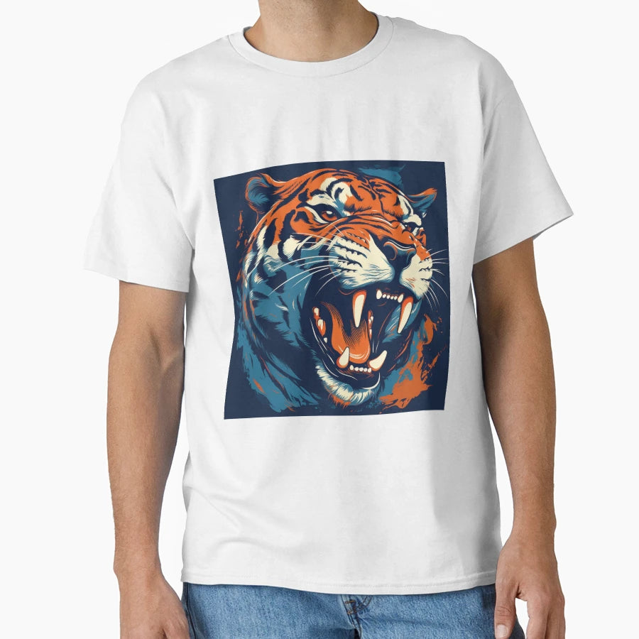 Great Tiger T-Shirt - Custom Art Print for Adults - T-Shirt, Sweatshirt, Hoodie