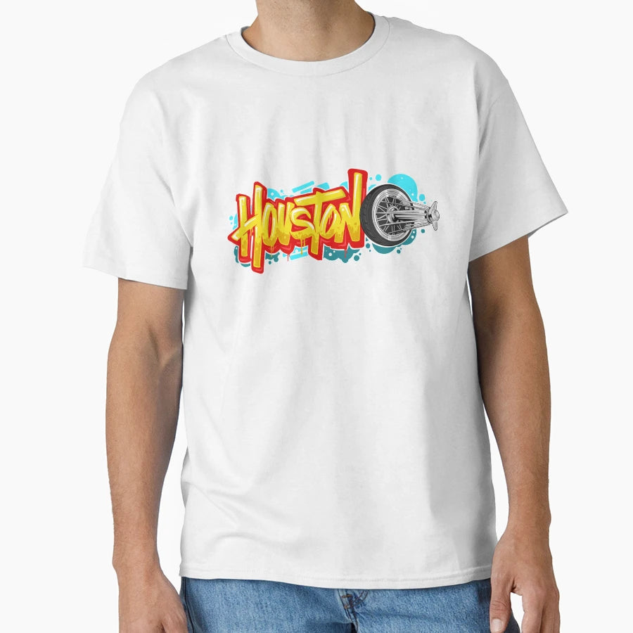 Houston Graffiti Elbow T-Shirt - Graphic Print Men Women - T-Shirt, Sweatshirt, Hoodie