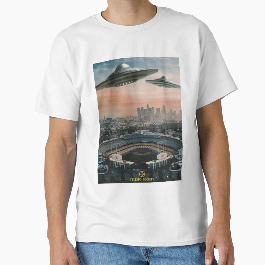 Dodgers T Shirtaliens Bleed Blue T-Shirt - Custom Art Print Men Women - T-Shirt, Sweatshirt, Hoodie