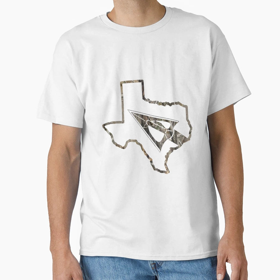 Bowhunt Texas White T-Shirt - Unique Graphic Unisex - T-Shirt, Sweatshirt, Hoodie