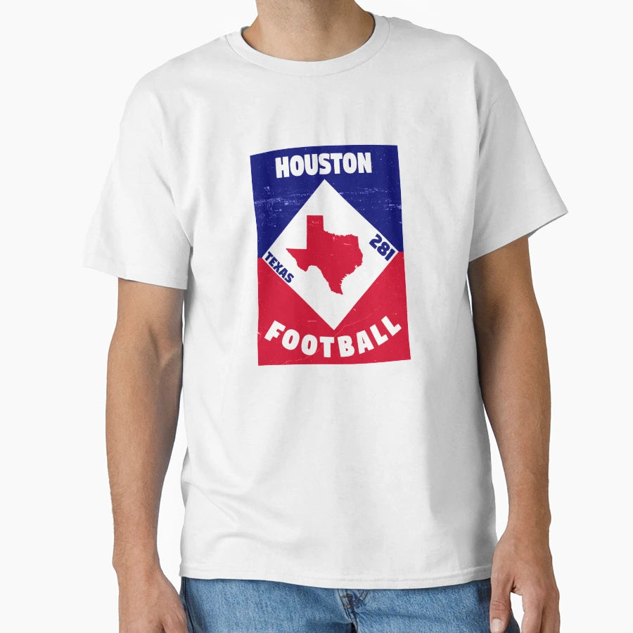Houston Football T-Shirt - Custom Art Print for Adults - T-Shirt, Sweatshirt, Hoodie