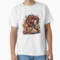 Aggressive Bull Baseball Mascot T-Shirt - Trendy Graphic Unisex - T-Shirt, Sweatshirt, Hoodie